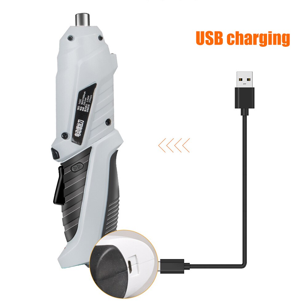 Cordless Screwdriver Electrical Screwdriver Set USB Rechargeable 3.6V Screw Driver with LED Lights Household Power Hand Drill