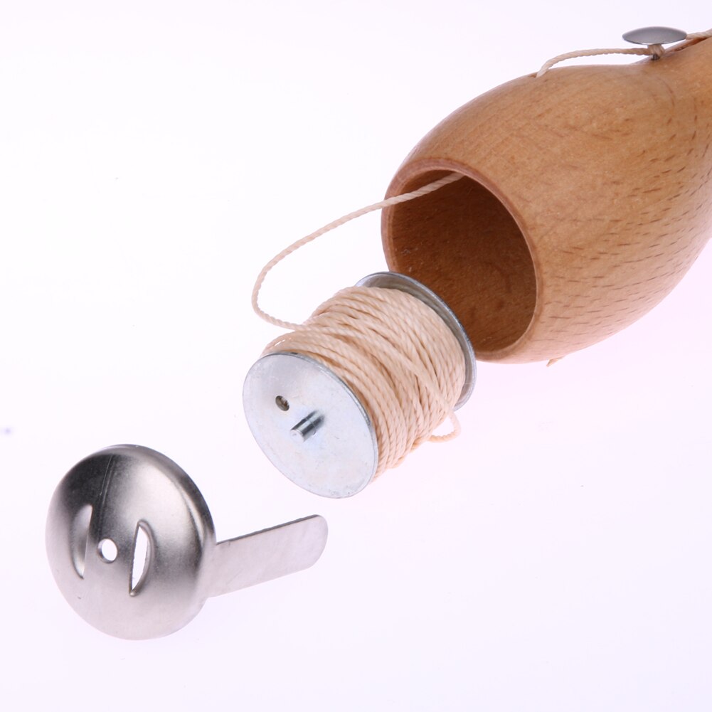 Leer naaien priem gereedschapsset naald en gewaxte draad leer zeil canvas zware reparatie leer gereedschap