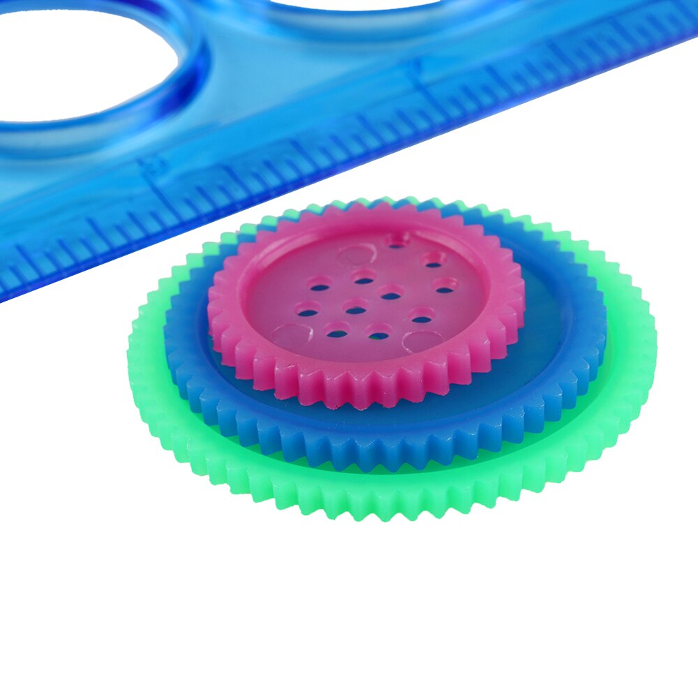 Random Color! 1PC Classic Geometric Spirograph Ruler Drafting Stencil Spiral Tool Drawing Art Toys Stationery Supplies