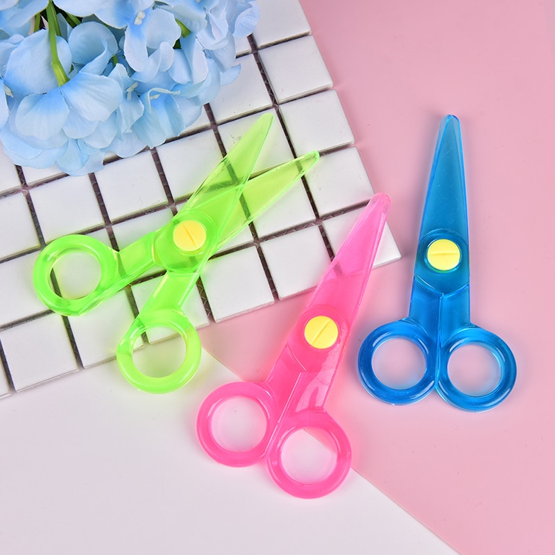 Veiligheid Schaar Papier Snijden Plastic Schaar Kinderen Handgemaakt Speelgoed