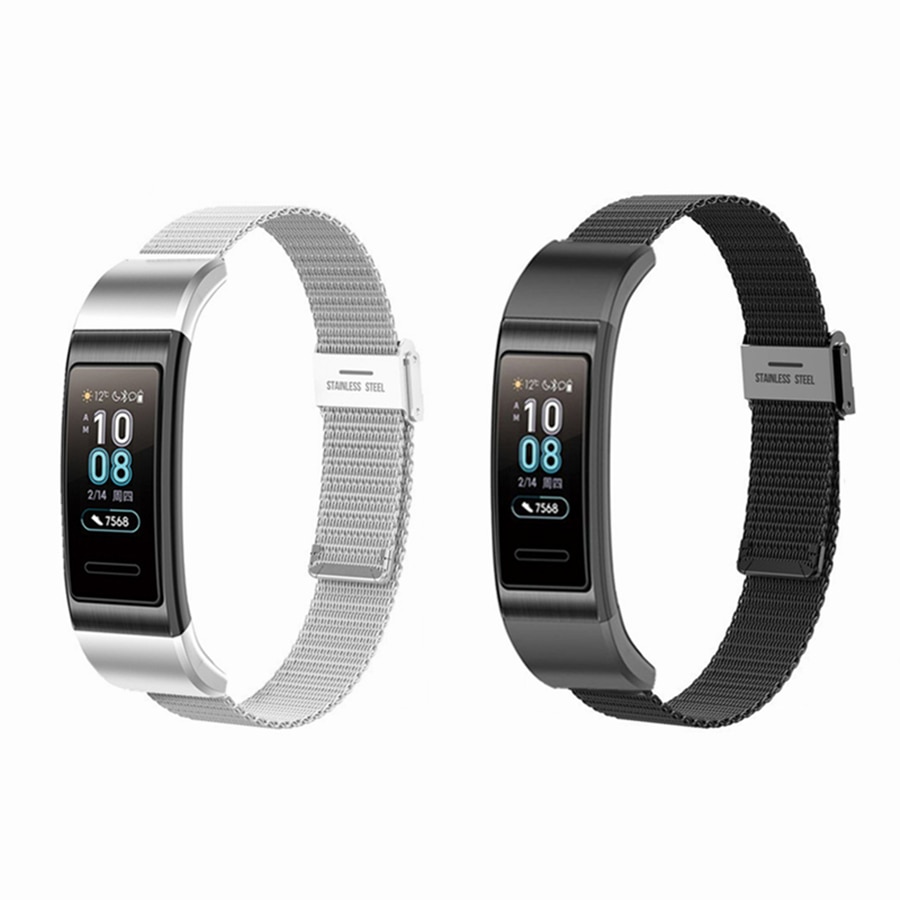 Para Huawei Band 4 Pro / Band 3 Pro pulsera inteligente de correa Milanesa magnética correa de acero inoxidable correa de reloj pulsera