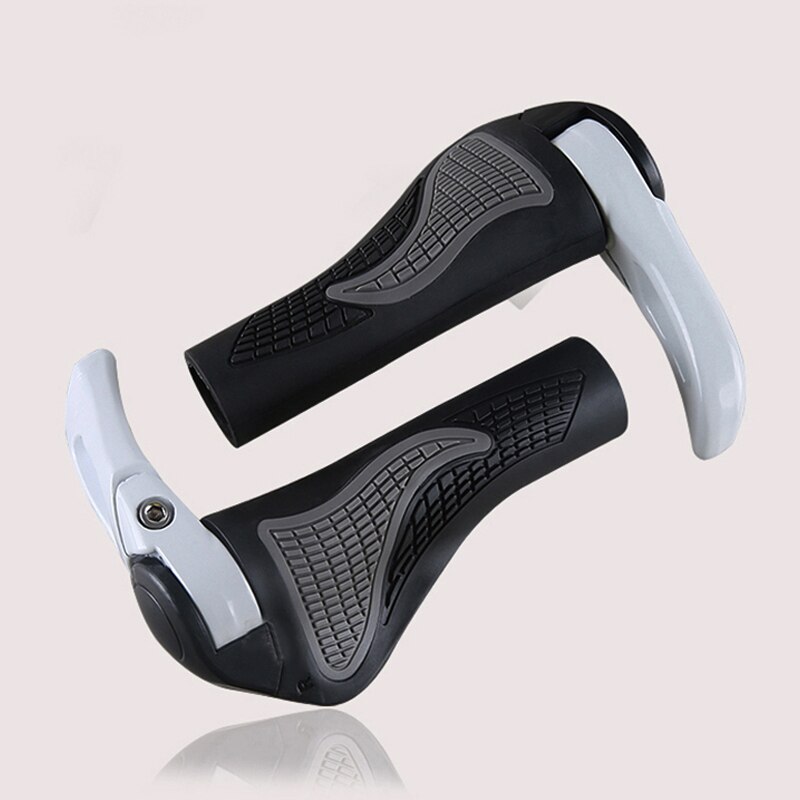 1 pari ergonomiset polkupyörän kahvat maantie maastopyörän kahvat kahvat lukko luistamattomassa kumissa mtb ohjaustanko kahvat tangon päätykahva