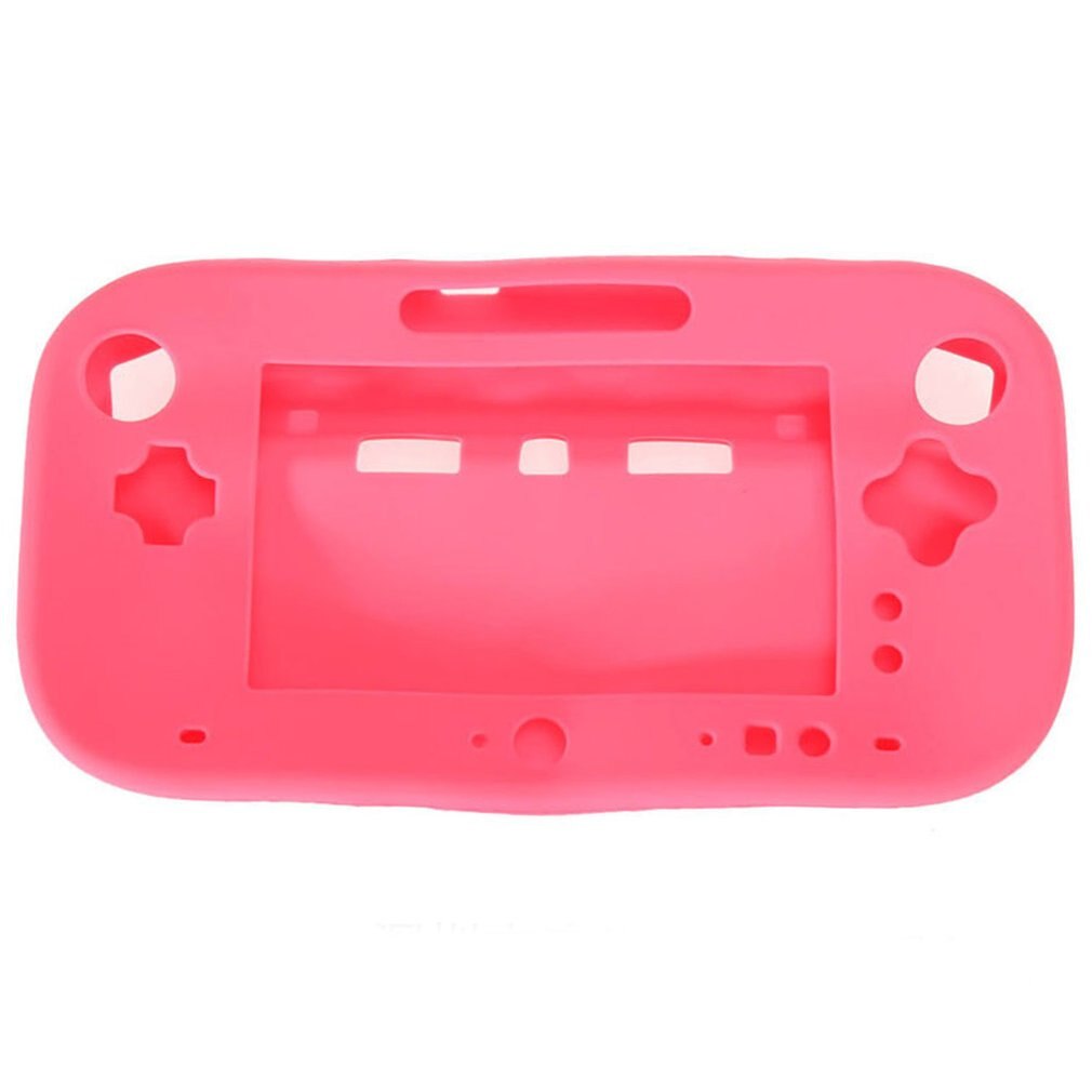 Protecteur complet du corps U Gel housse de protection coque en Silicone souple pour Wii pour contrôleur de manette Wiiu Nintendo ONLENY: Rose