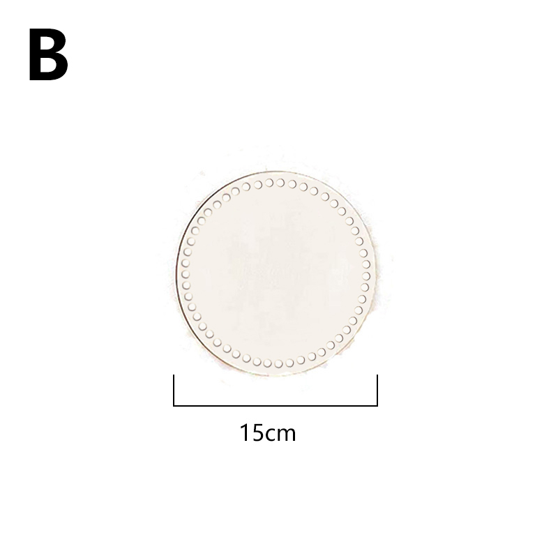 1pc Häkeln Holz Korb Basis Hand gewebte leer Unterseite Tasche Bord Kreative Diy Korb Weben Handwerk Machen Liefert: Teak