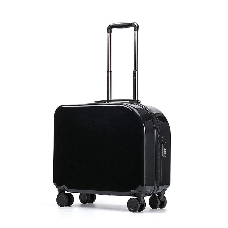 Maleta de viaje de 18 ''y 20'' con contraseña, caja giratoria de 45L, Maleta rodante, Maleta de viaje: Black / 20 pulgadas