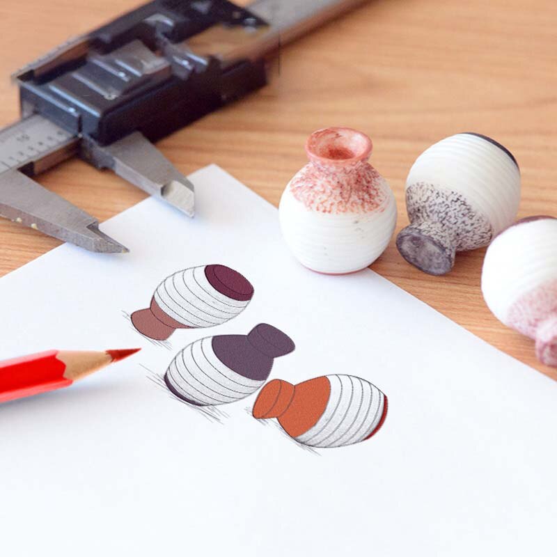 1/3Pcs Mini Hars Kleine Vaas Thuis Tuin Decoratie Fijne Cut Vaas Decor Diy Craft Micro Landschap Vaas ornamenten