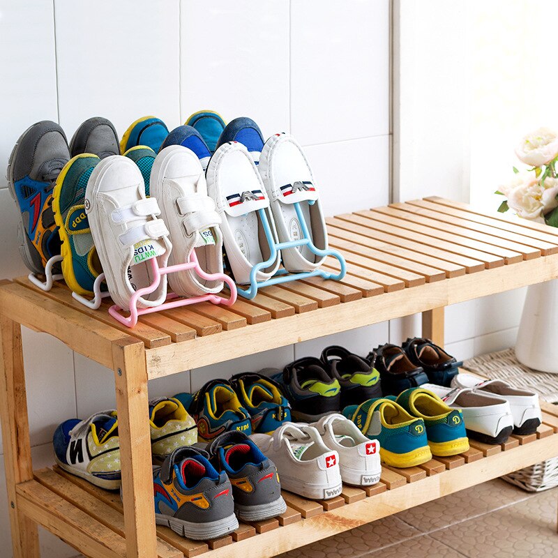10 pz/impostato creativo multi-funzione scarpiera bambini scarpe per bambini In piedi appeso scaffale asciugatura scarpe appendiabiti cremagliera salva spazio organizzatore