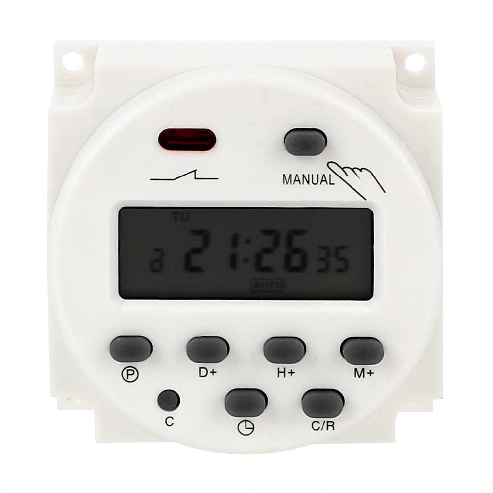 NICEYARD Time Control Switch AC 220-250V Digital LCD Electronic Daily Weekly Programmable Timer Auto On/Off Relay