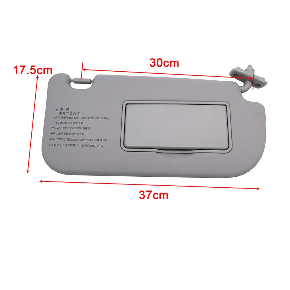 Dla Kia Sportage 2005 - 2010 wnętrza samochodu osłona przeciwsłoneczna prawa strona parasol przeciwsłoneczny osłona przeciwsłoneczna z lustrem automatyczny osłona przeciwsłoneczna szary kolor