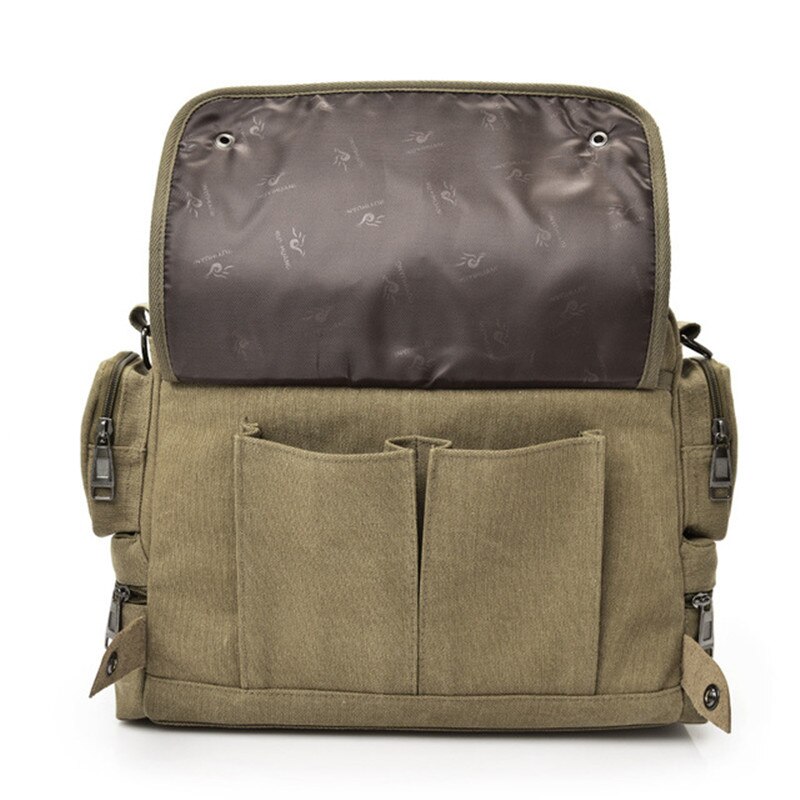 Heren canvas tas canvas aktetas reiskoffer messenger schoudertas handtas groot casual zakelijk multifunctioneel