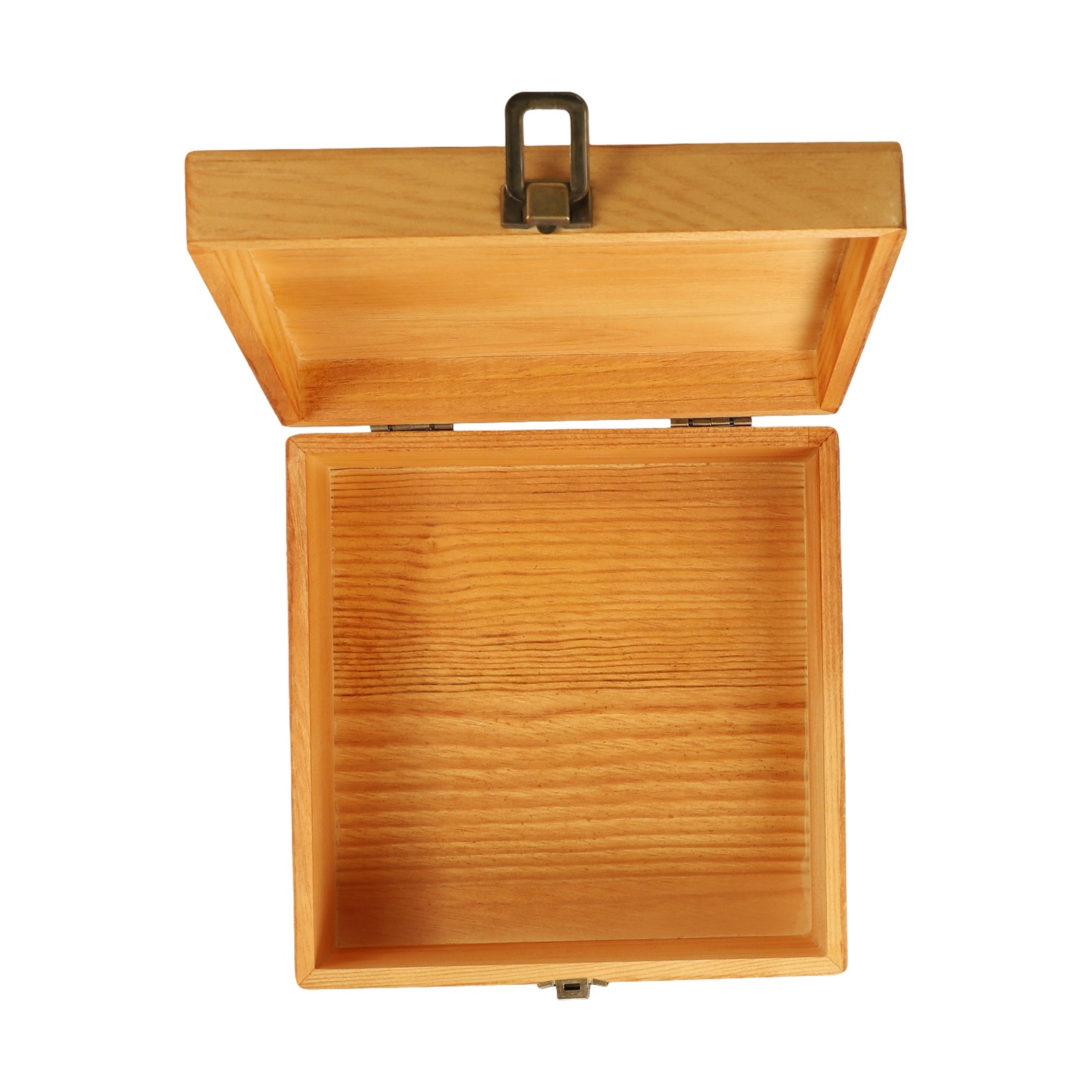 Wooden Storage Box Pine Rectangular Flip Solid Wood Box Handmade Craft Case Wooden Jewelry Storage Box Home Decoration