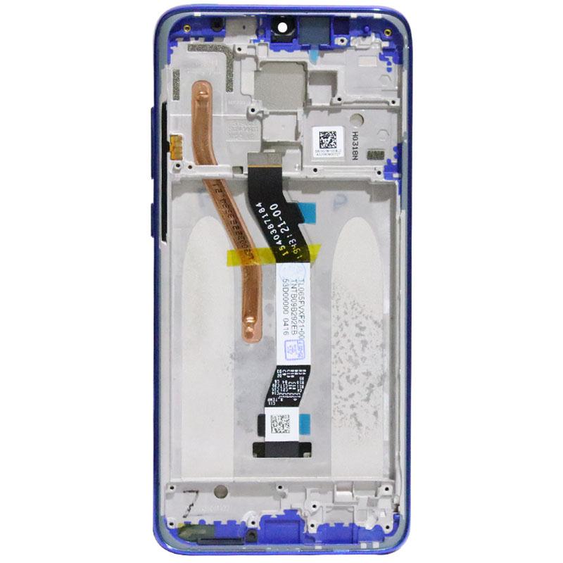 Originele 6.53 ''Display Met Frame Voor Xiaomi Redmi Note 8 Pro Lcd-scherm Touch Digitizer Redmi Note8 Pro reparatie Onderdelen: 8pro BlueFrame sime1