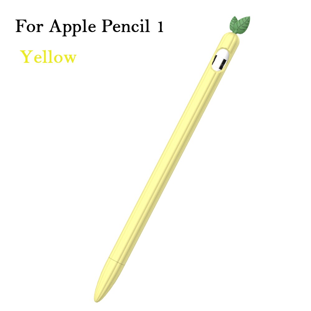 1 Pcs Soft Pen Silicone Case Nib Cover Sleeve Wrap Tip Holder Connector Strap For Apple Pencil iPad Pro Candy Color Non Slip: Y For Apple Pencil 1