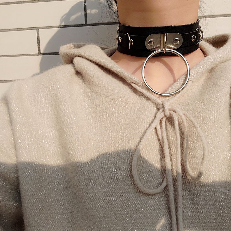 Girocollo Choker In Velluto Con Ciondolo A Cuore - Collana Punk Gothic Harajuku Per Donne E Ragazze - 5