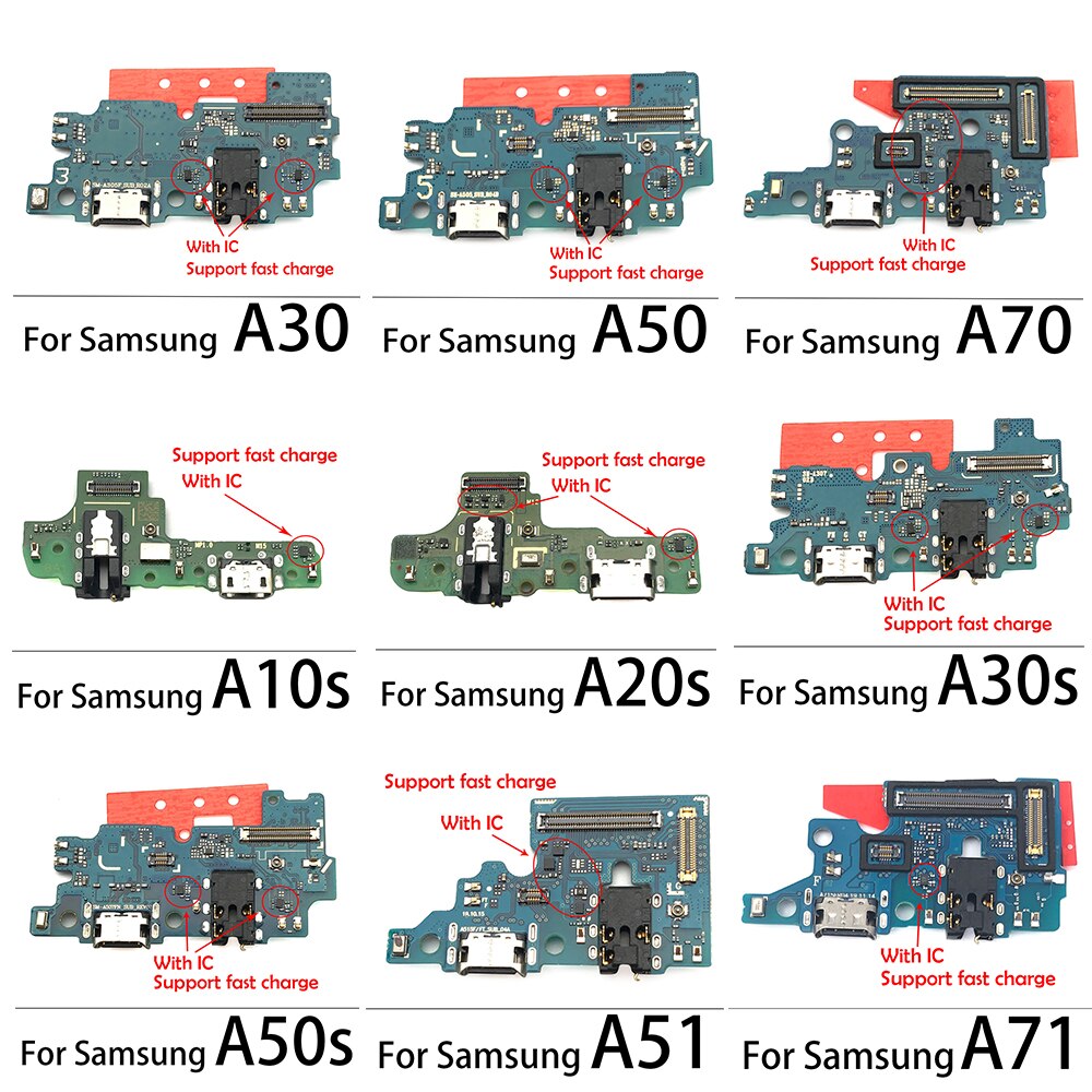 Oryginalny ładowania Port USB ładowarka płyta dokująca Flex dla Samsung Galaxy A10 A105FN A12 A21 A20 A30 A40 A50 A70 A10S A30S A50S A71