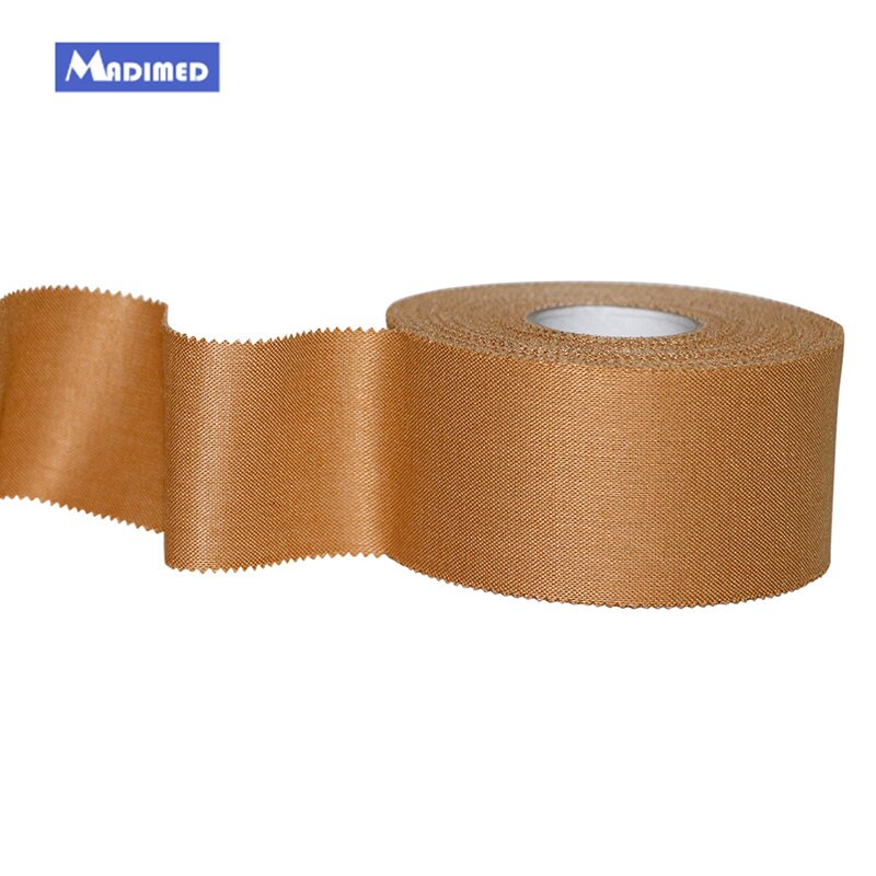 4 rolls/lot Madimed 2.5 cm/3.8 cm/5 cm x 13.7 m Viscose Stijve Strapping Sport tape Microporous lijm Leukotape Zink Oxide