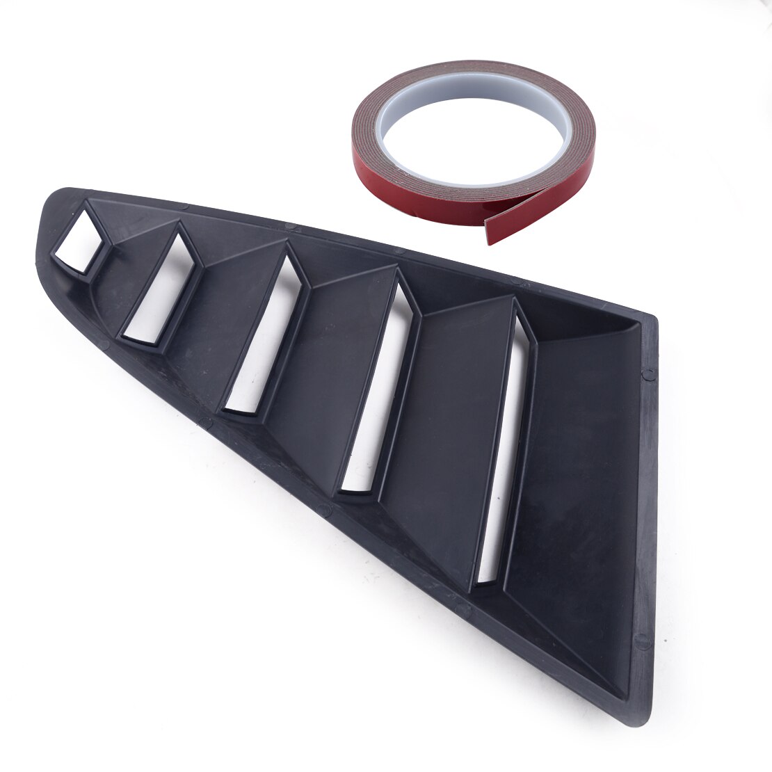 DWCX Paar ABS Auto Seite entlüften Fenster 1/4 Viertel Scoop Jalousie Abdeckung trimmen passen Für Ford Mustang