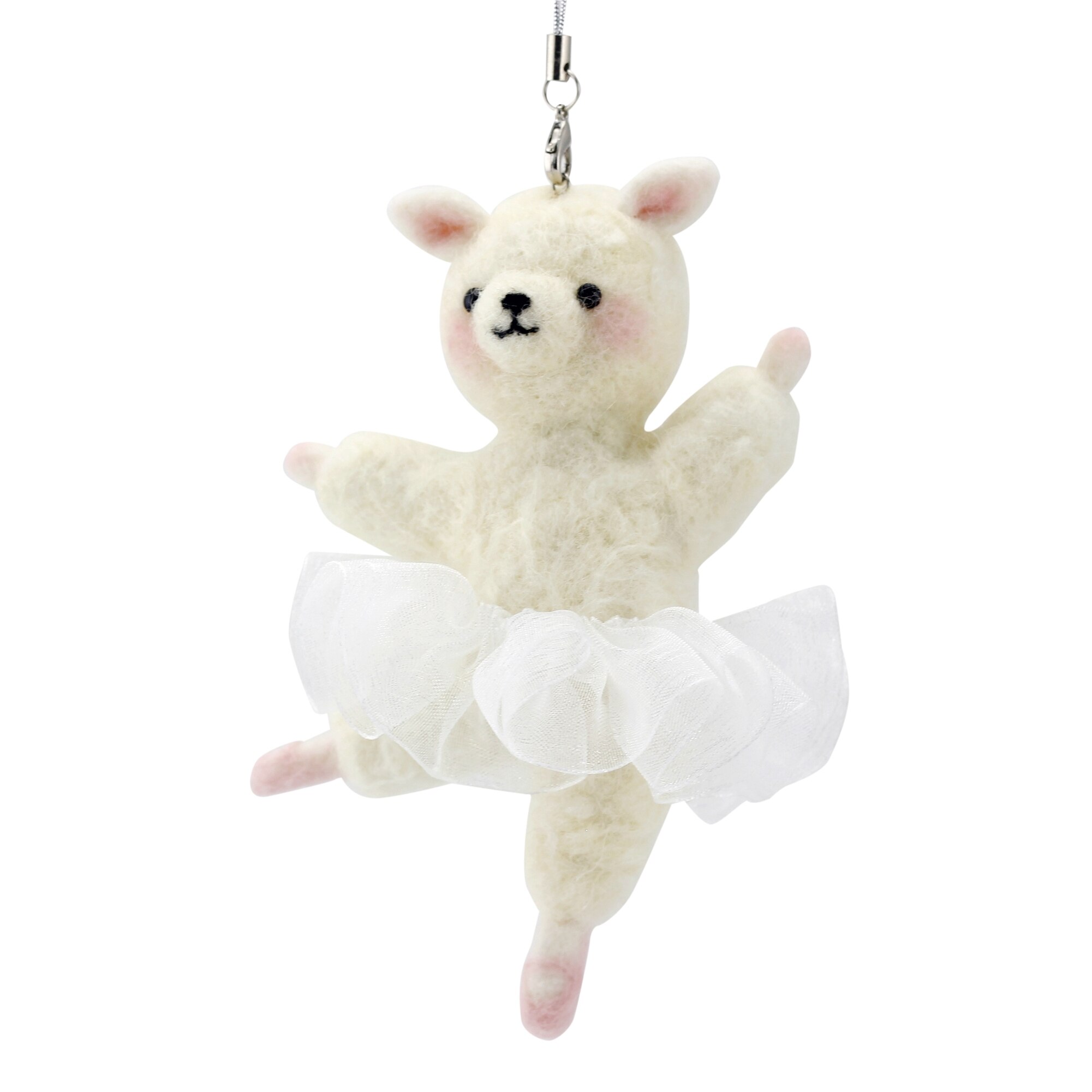 Christmas Needle Felting Kit for Beginner Animal Wool Felting Set Handmade Needlework Non Finished Felt Kit English Manual: D