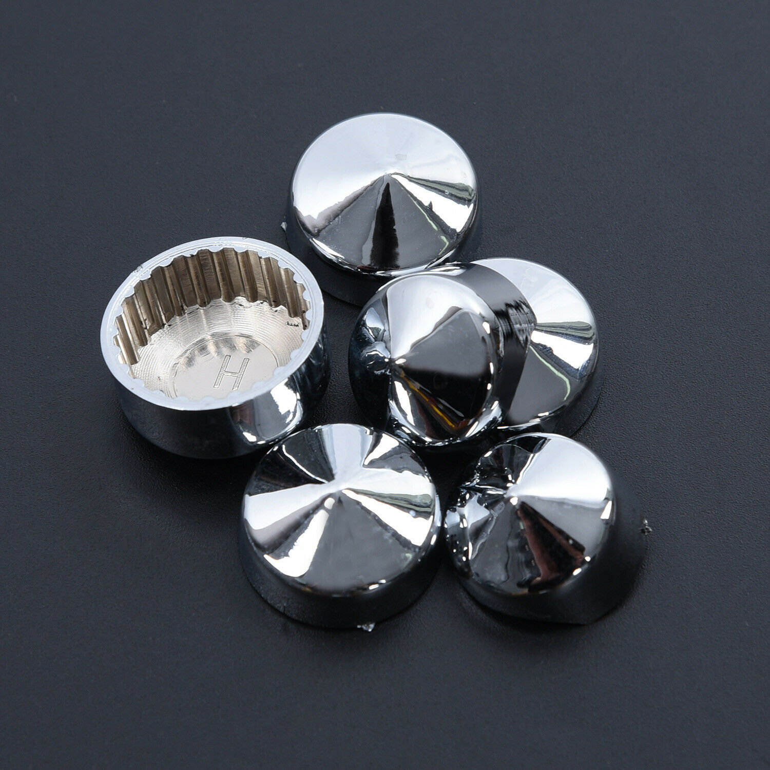 87x Chrome Bolt Toppers Cover Cap Kit For Ha/rley Davi/d/son Softail Twin Cam 84-06 Wheel Nut Screw Bolt Protection Covers Caps