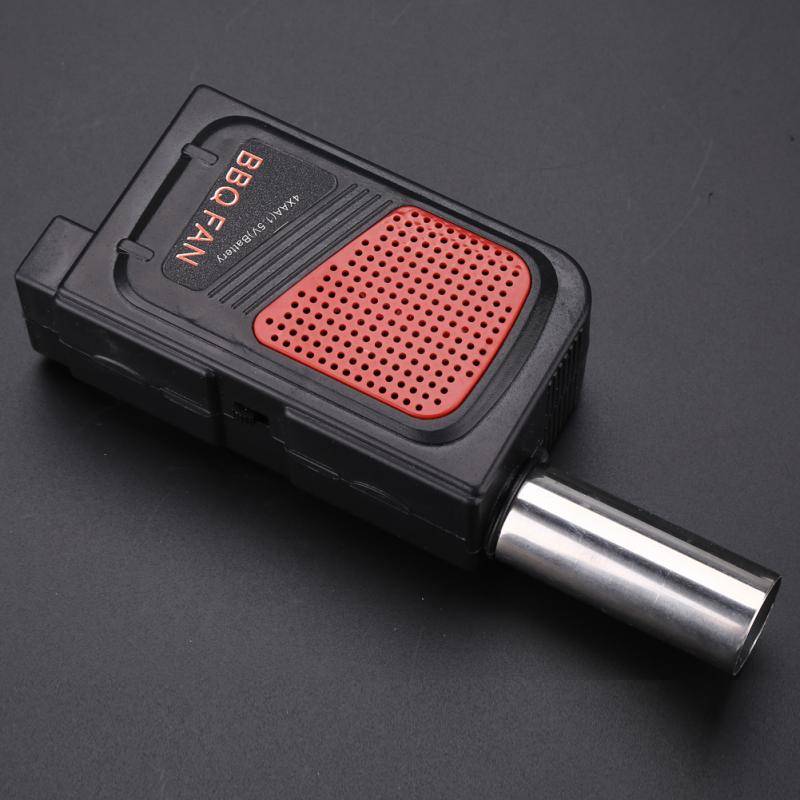 Topp utomhus elektrisk grillfläkt elektrisk svart fläkt förbränningsluftfläkt grill grill matlagning serveringsredskap grillverktyg