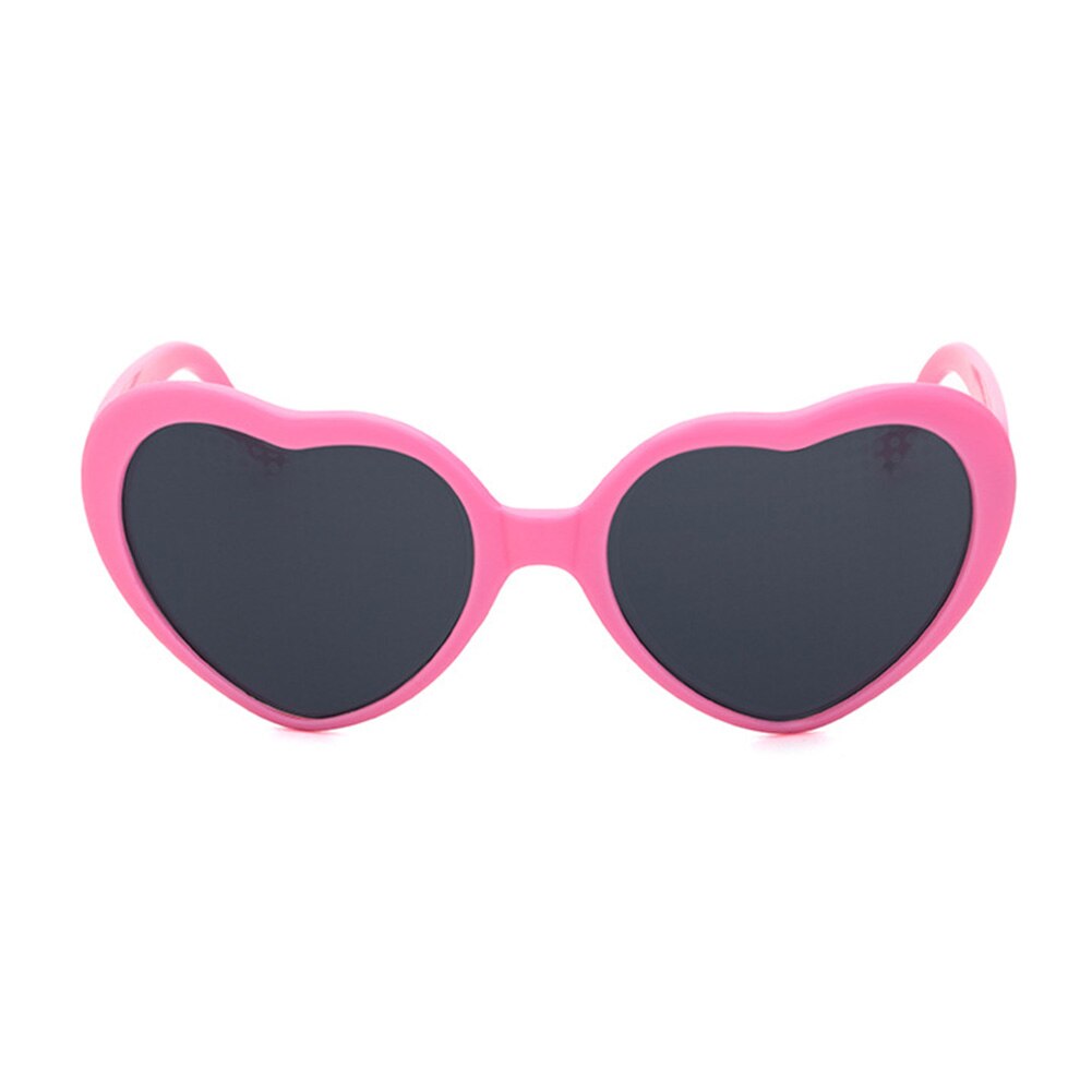 Gafas de difracción con efecto de corazón para Bar, gafas interesantes portátiles, , forma de amor, Rave, Festival, 3D, , EDM, Club nocturno: Pink