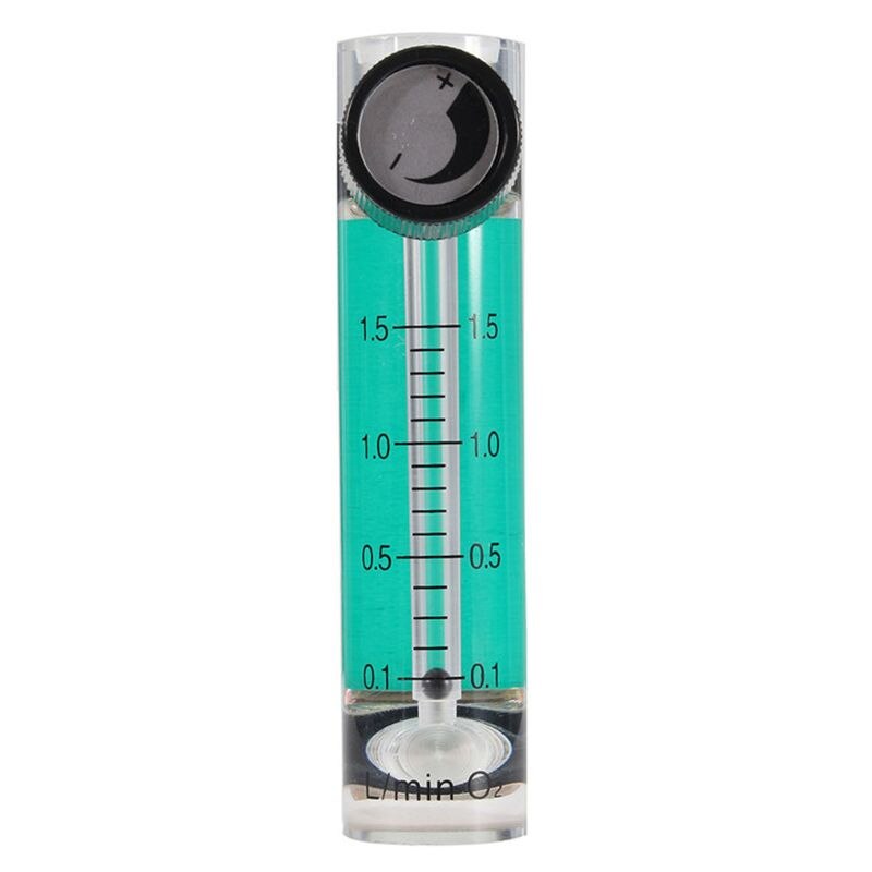 Medidor de flujo de aire de oxígeno 0-1,5 LPM 1,5 l, caudalímetro con válvula de Control para oxígeno, aire y Gas