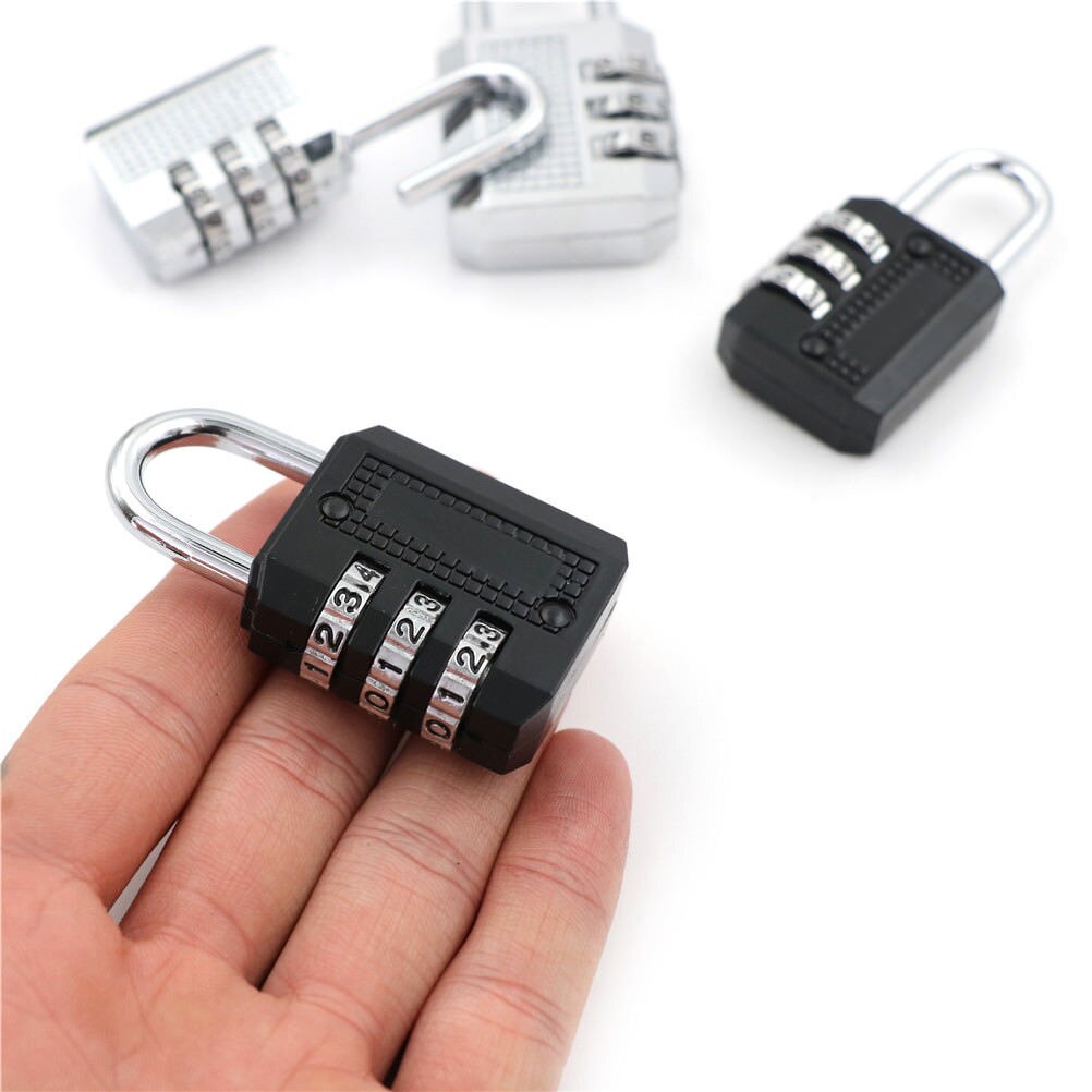 Door Lock Travel Luggage Suitcase Code 26x11x54mm/32x13x60mm Resettable 3 Digit Combination Lock Padlock Tools