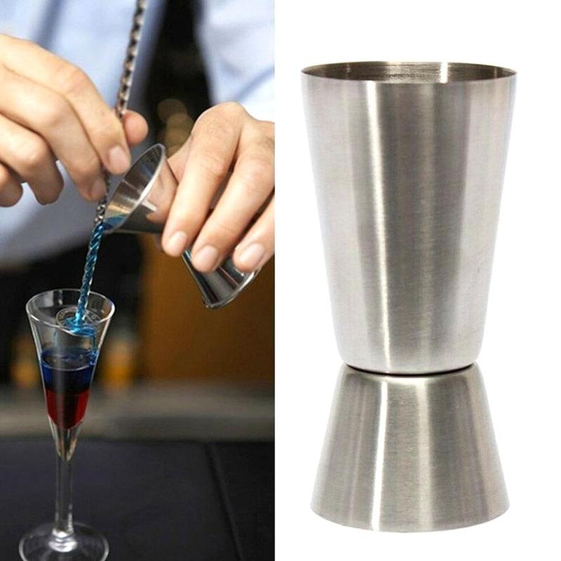 15/30ml Rvs Cocktail Shaker Mixer Meet Cup Jigger Enkele Double Shot Korte Drink Geest Cocktail Party