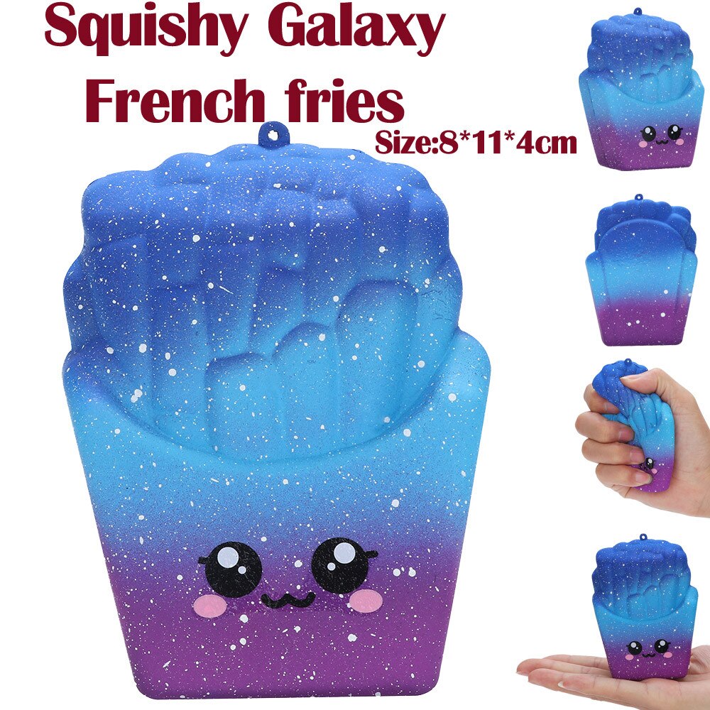 Kids Fidget Speelgoed Voor Volwassenen Antistress 8Cm Galaxy Frieten Squishies Langzaam Stijgende Squeeze Geurende Stress Verlichten Speelgoed