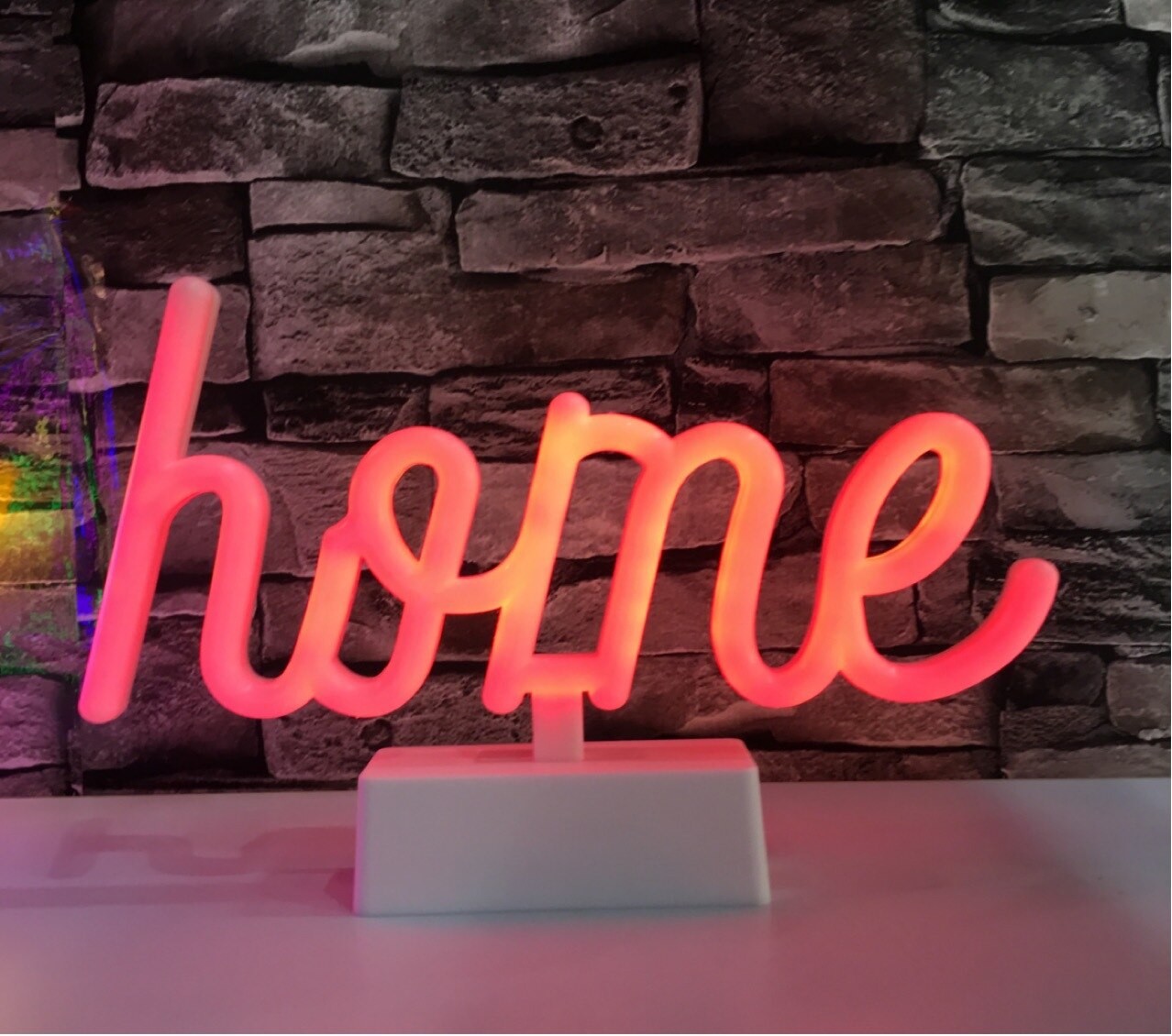 ledet bokstav neonlys skilt festdekorasjon neon bordlampe soverom bar hjemmeinnredning belysning jul natt lampe: C
