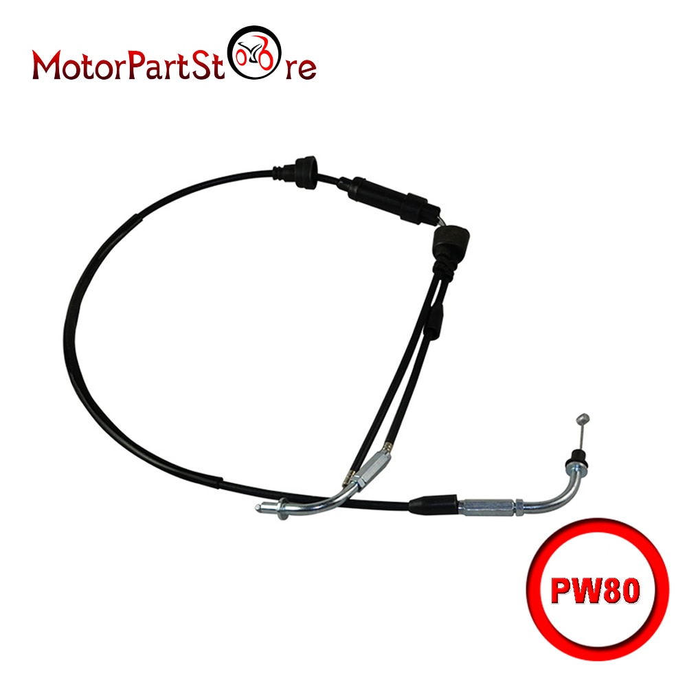 Bike push pull throttle cable assy til yamaha  pw80 y- zinger 1985-2007 big wheel 80 bw80 1986-1990 motorcykel atv dirt pit bike