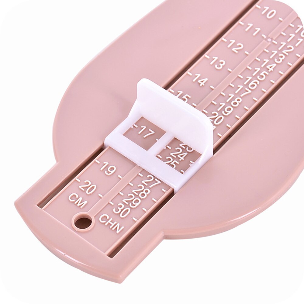 Baby Foot Ruler Kids Foot Length Measuring Device Child Shoes Calculator For Children Infant Shoes Fittings Gauge Tools: Pink