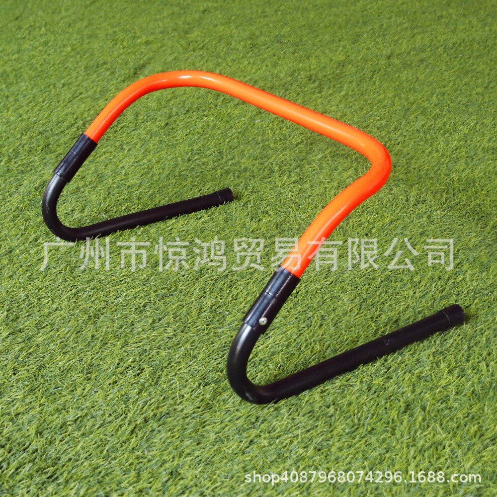 Justerbar bar 15cm 30cm spor og fodbold træningsudstyr foldbar agility træning: Orange sort og hvid med mønster