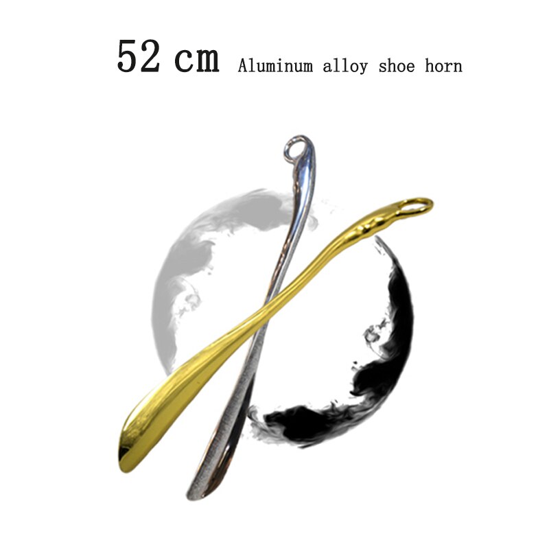 52cm Aluminium Alloy Shoe Horn Long Metal Shoe Spoon Convenient Wear Stainless Steel Shoe Horn