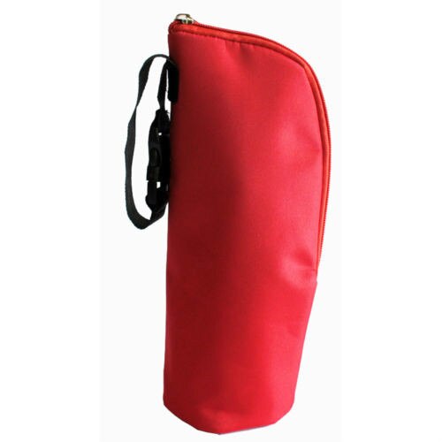 Calentadores de biberones térmicos bolso para mamá bolsa para colgar en el cochecito tela Multicolor película de aluminio portátil superventas: Red