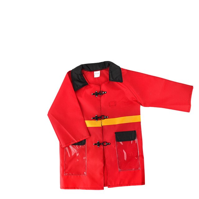 mylb 8 children's firefighting clothes firefighter play suit single piece waterproof firefighter stage show for Children Summer: A