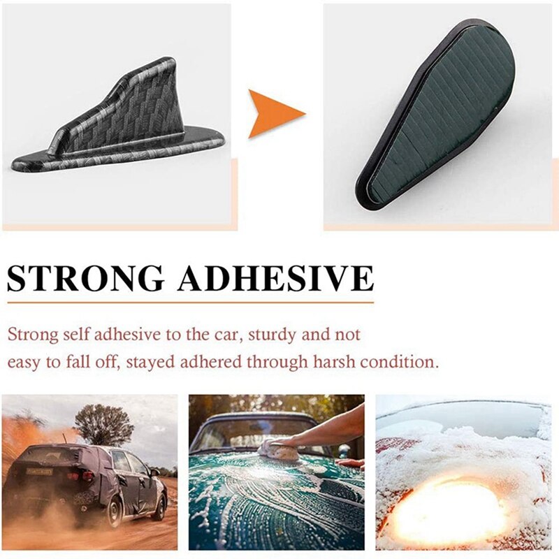 Lame de protection pour pare-choc arrière de voiture en Fiber de carbone, 2 pièces, 10 pièces, diffuseur, Kit d&#39;aileron de requin