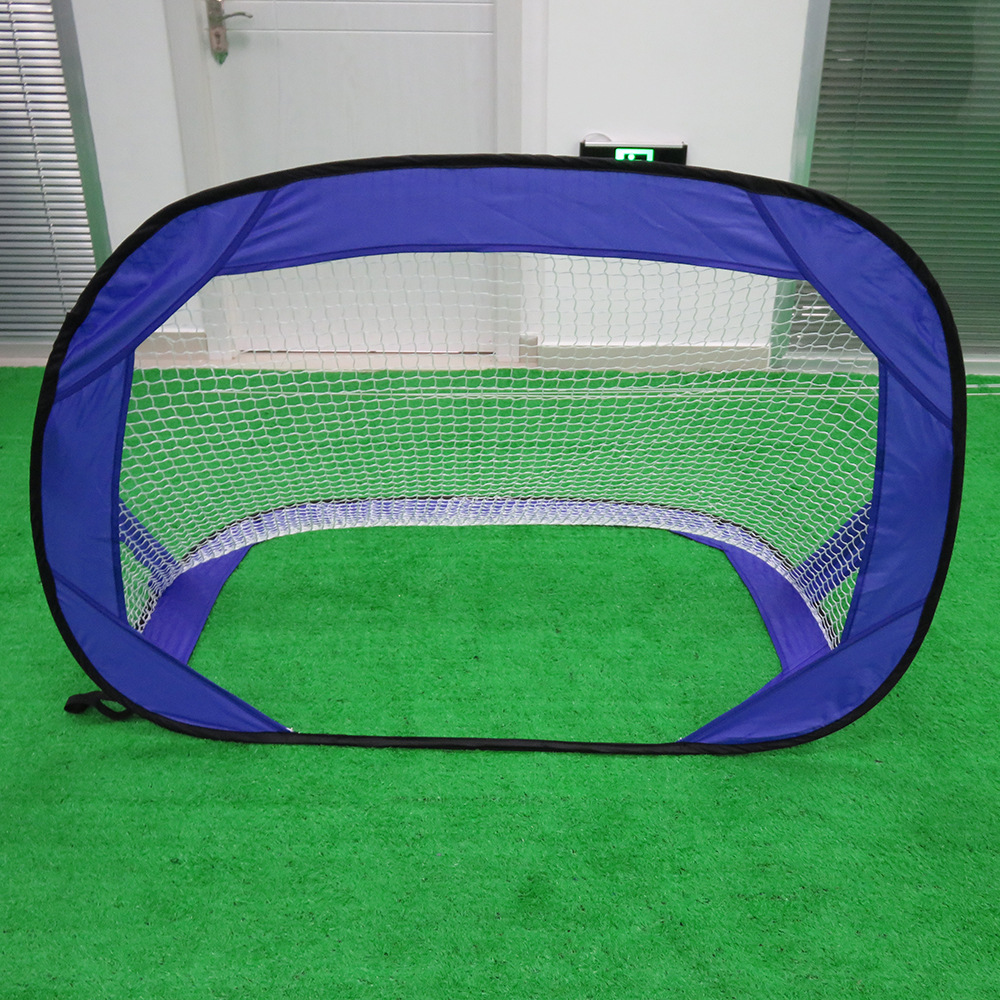 Draagbare Voetbal Doel Mini Pop Up Voetbal Doel Voor Kinderen Tuin Voor Indoor Of Outdoor Gebruik Voetbal Training: Blauw