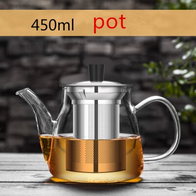 XING kilogram wysokiej temperatury szklany zestaw robić herbaty czajniczek, filtr ze stali nierdzewnej grube szkło garnek czajnik czerwona herbata: 19-KL1