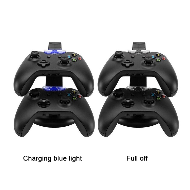 Game Controller Charger Usb Led Dual Docking Laadstation Stand Voor Xbox One/Xbox One S Zal De Stroom automatisch Worden Gesneden