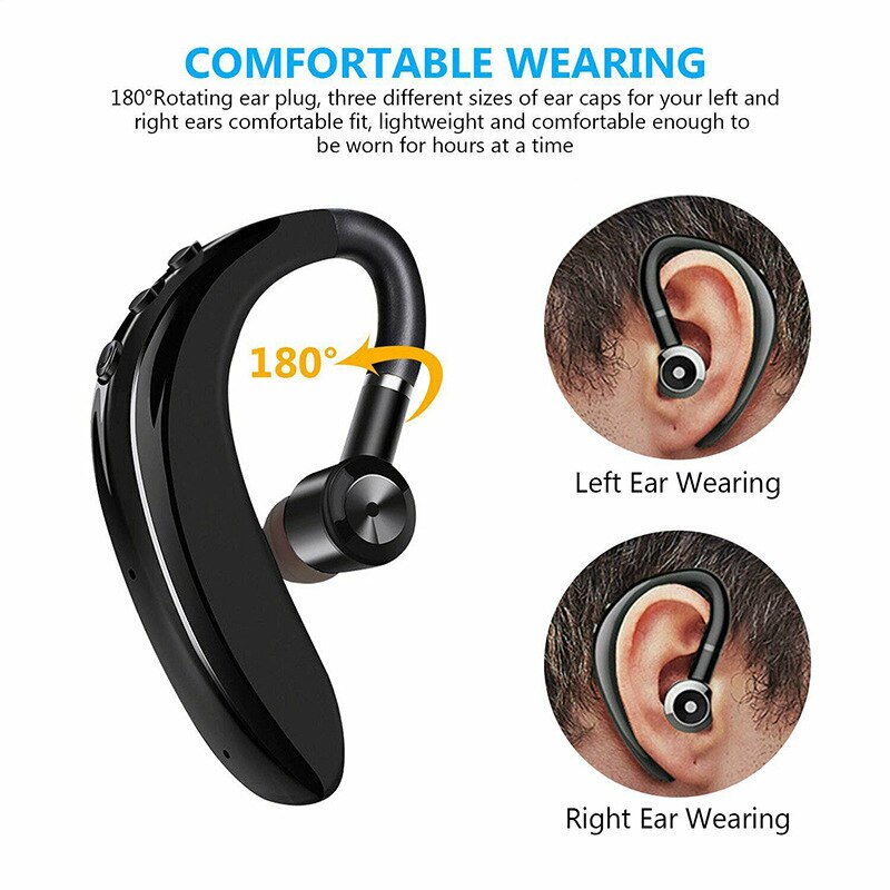 Business Bluetooth Headset Bluetooth 5.0 Oortelefoon Handsfree Hoofdtelefoon Mini Draadloze Oortelefoon Oordopjes Oortelefoon Voor Alle Telefoons