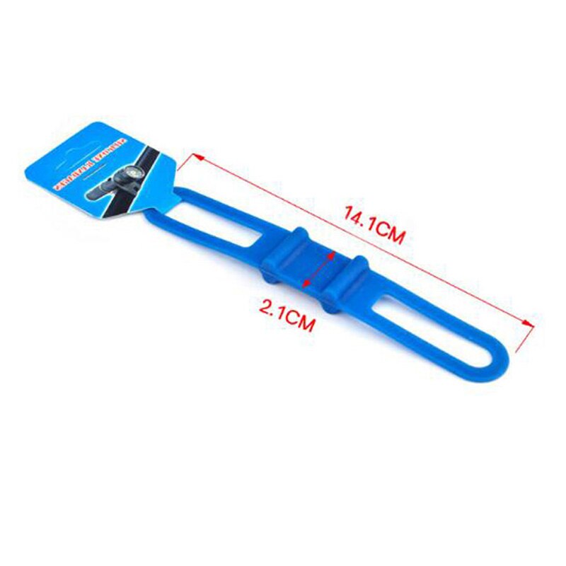 Bricolage aléatoire reliure lampe de poche LED bandage torche LED bandages de vélo en silicone souple support de montage de lampe de poche pour la randonnée Camping
