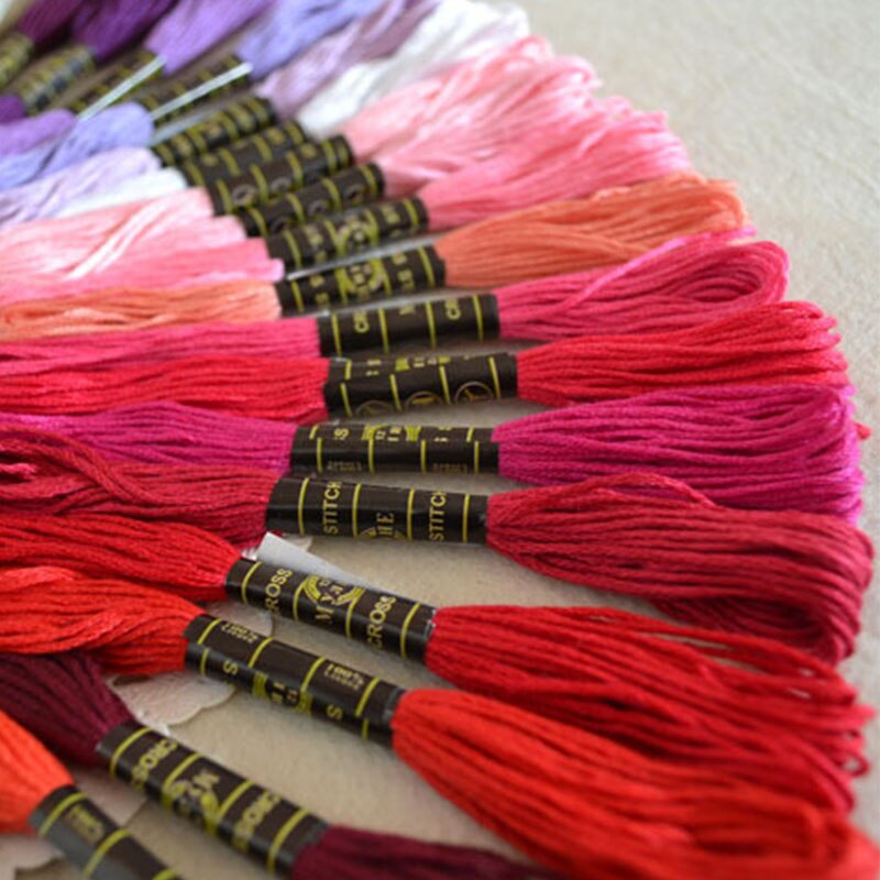 100 Colors Threads Line Polyester Cross Stitch Cotton Embroidery Thread Floss Sewing Skeins Craft Knitting Spiraea