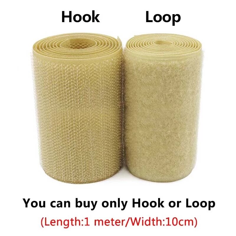 Velcros – bande de fixation à crochet non adhésive de 2 à 10CM de largeur, bande de couture magique, sangle velcro, kaki