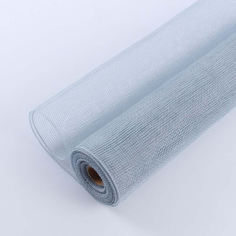 Korean Mesh Lace Wrapping Paper Gauze Flower Packaging Supplies Plain Color 10yard: 124 Grey