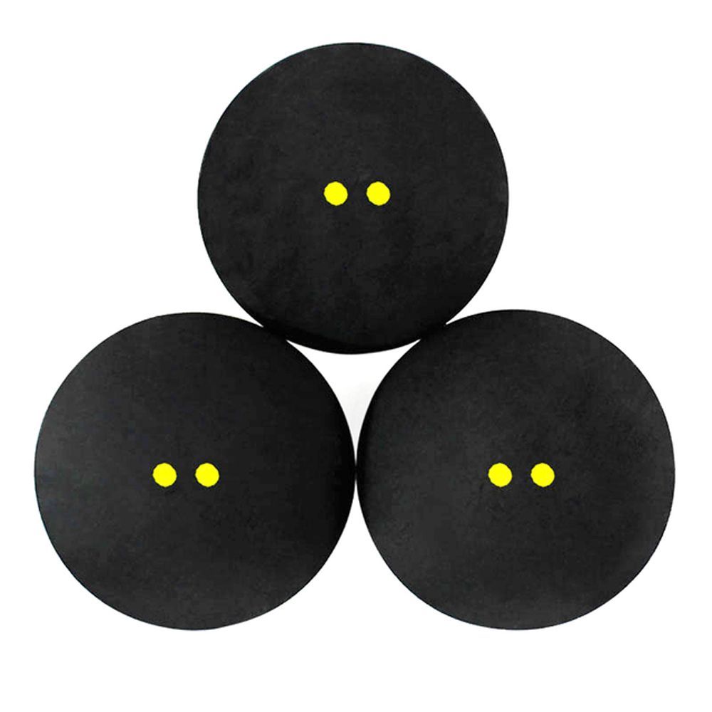 1Pc Squash Bal Twee-Gele Stippen Lage Snelheid Sport Rubber Balls Training Concurrentie Squash Bal Speler Training tool