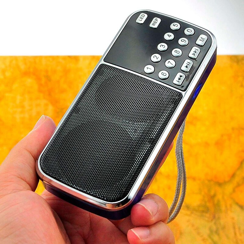 L-088AM Dual Band Rechargeable Portable Mini Pocket Digital Auto Scan AM FM Radio Receiver