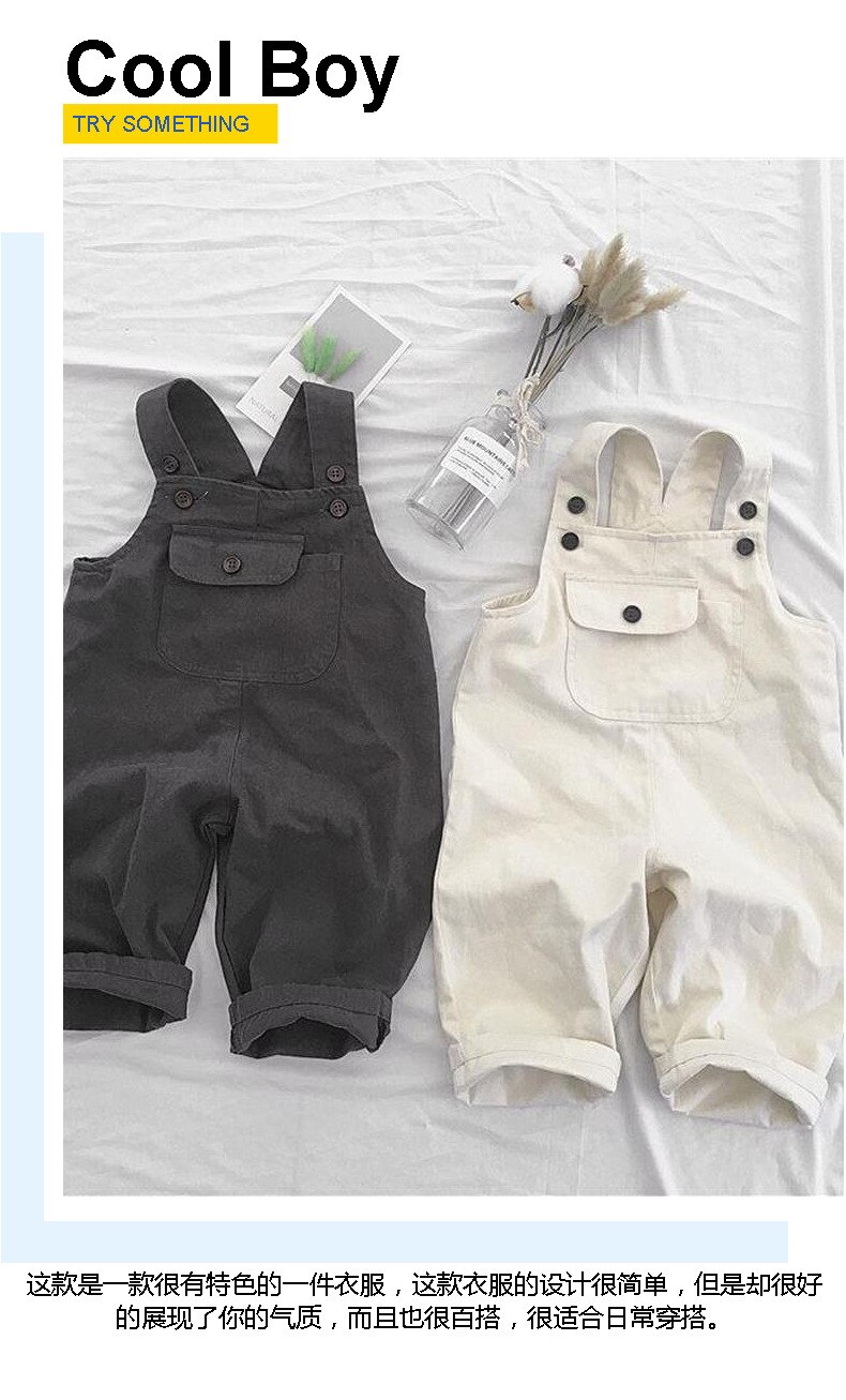 Peuter jumpsuit babymeisje herfstkleding kinder overalls koreaanse broek zomerkleding