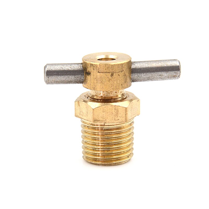 1pc 12mm Diameter 1/4 Inch NPT Brass Drain Valve For Air Compressor Tank Replacement Part
