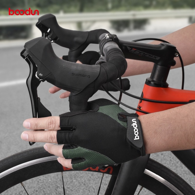 BOODUN Summer Men Women Cycling Gloves Half Finger Gym MTB Hand Gloves GEL Breathable Pad Road Mountain Bike Bicycle Glove